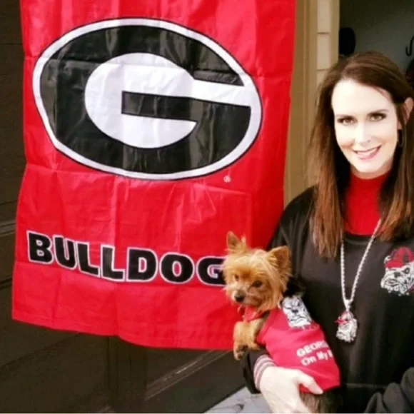 University of Georgia Red Glitter Compact Mirror “G” - Picture 8 of 11